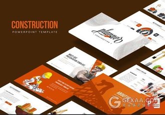 6种配色房地产建筑施工介绍PPT模板 - 顶尖PPT