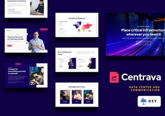 科技数据中心keynote模板 - 顶尖PPT