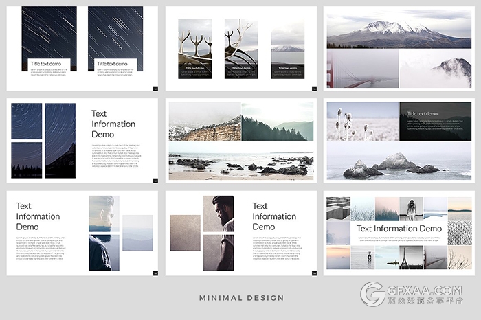 500多页简约黑白总结报告通用PPT模板 - 顶尖PPT