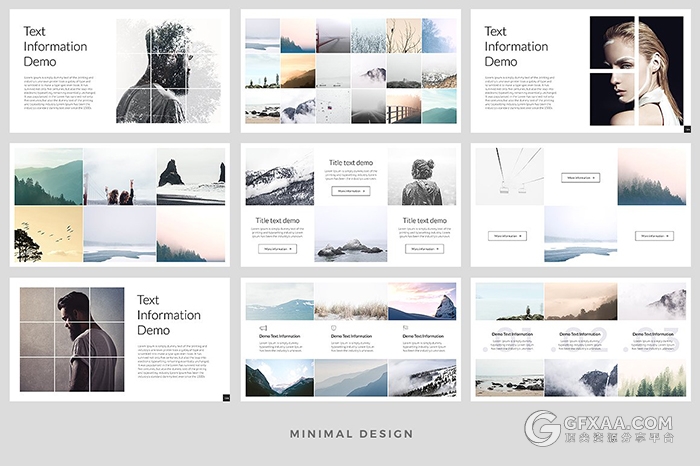 500多页简约黑白总结报告通用PPT模板 - 顶尖PPT