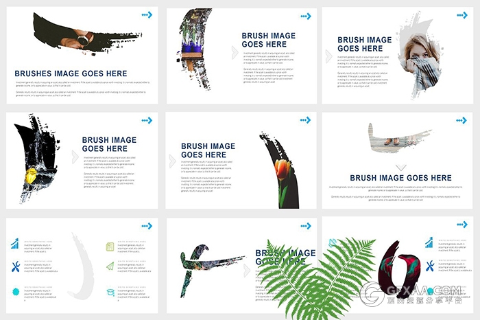 116页卡通清凉夏日文艺唯美PPT模板 - 顶尖PPT