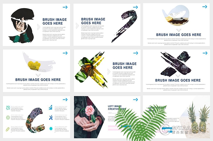 116页卡通清凉夏日文艺唯美PPT模板 - 顶尖PPT