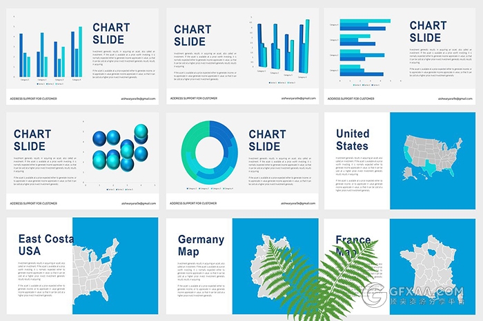 116页卡通清凉夏日文艺唯美PPT模板 - 顶尖PPT