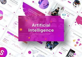 人工智能科技创新应用Keynote模板 - 顶尖PPT
