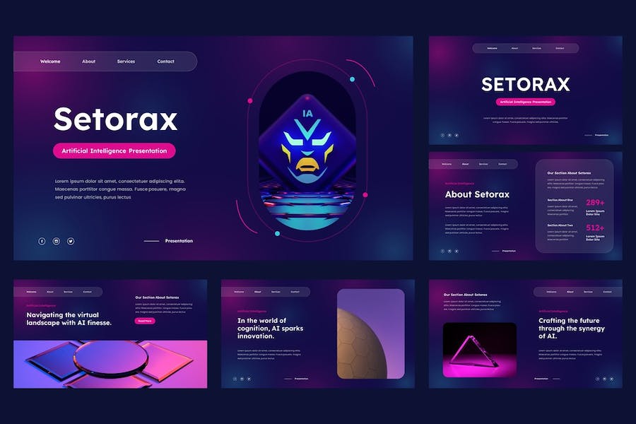 人工智能AI技术应用PPT模板 - 顶尖PPT