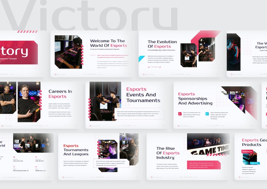 电子竞技体育比赛赛事宣传Keynote模板 - 顶尖PPT