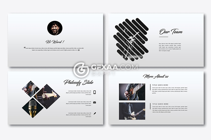 5套国外简约风格PPT模板合集 总页数200页 - 顶尖PPT