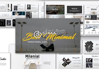 5套国外简约风格PPT模板合集 总页数200页 - 顶尖PPT