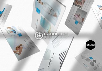 30页欧美扁平化商务风格Google slides模板 5种主题配色 - 顶尖PPT