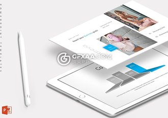 30页欧美扁平化商务风格ppt模板 5种主题配色 - 顶尖PPT