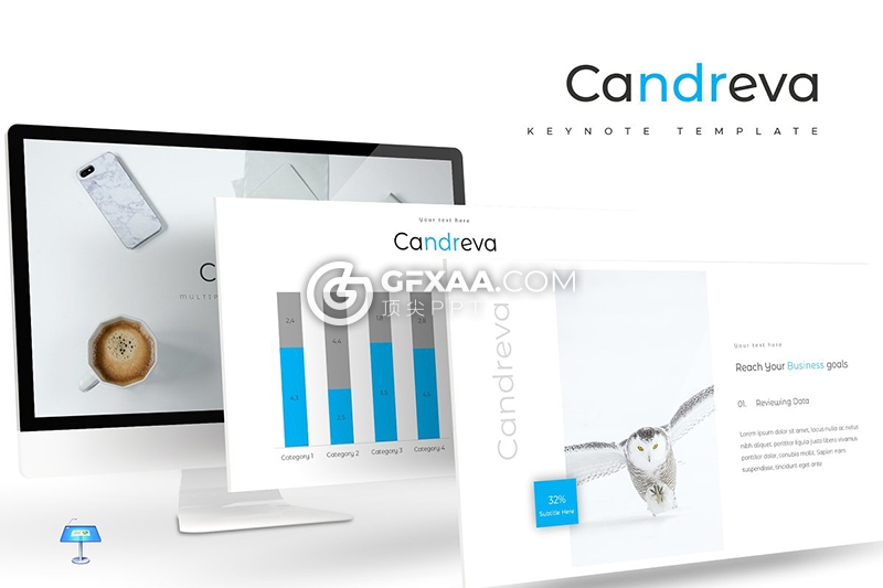 30页欧美扁平化商务风格keynote模板 5种主题配色 - 顶尖PPT