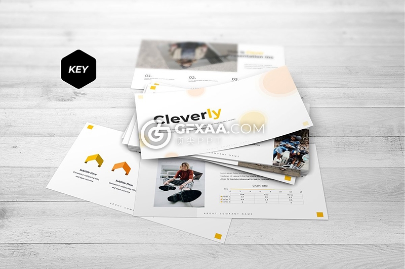 30页5种配色团队个人简历介绍keynote模板 - 顶尖PPT