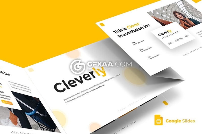 30页5种配色团队个人简历介绍Google slides模板 - 顶尖PPT