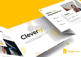 30页5种配色团队个人简历介绍Google slides模板 - 顶尖PPT