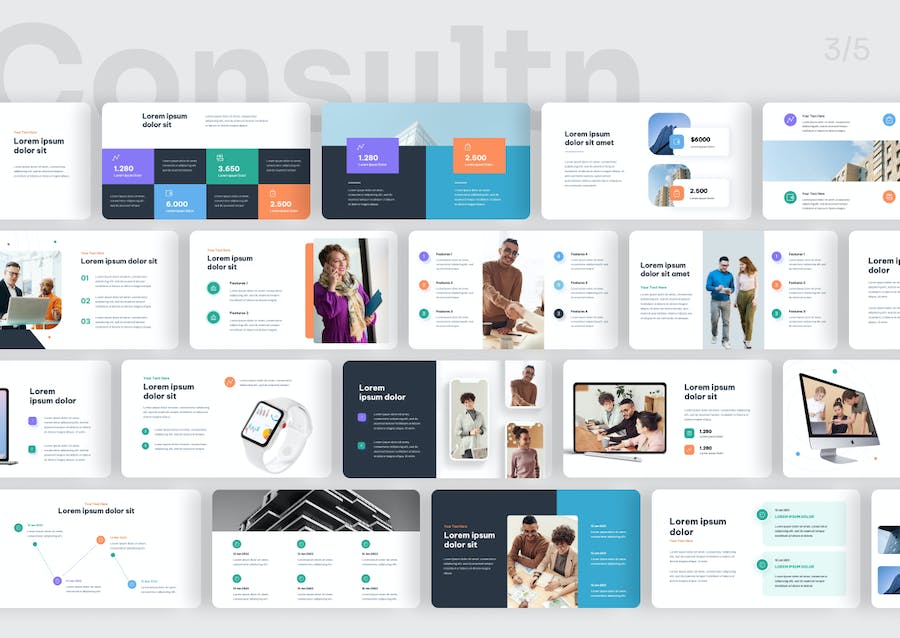 咨询服务多用途通用方案PPT模板 - 顶尖PPT