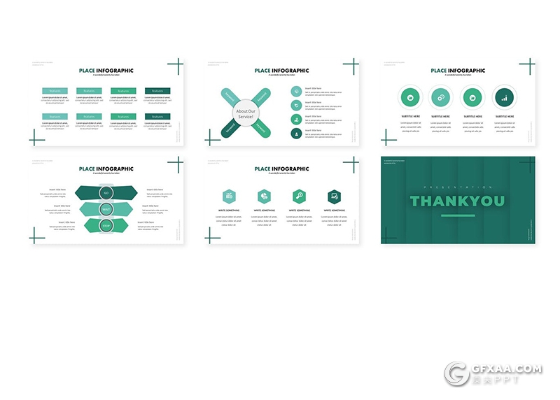 30页国外简约风格建筑设计建筑展示keynote模板5种配色 - 顶尖PPT