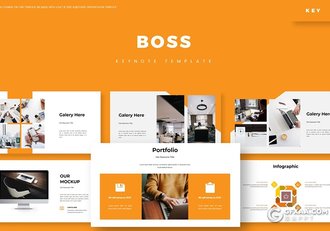 30页国外商务风格企业介绍工作报告keynote模板5种配色 - 顶尖PPT