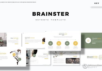 30页芯片互联网科技风格keynote模板5种主题配色 - 顶尖PPT