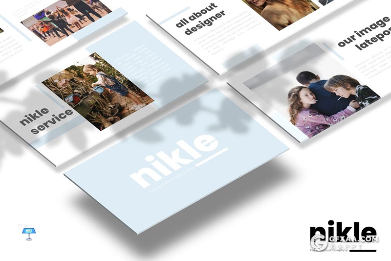 30页简约时尚风格亲子互动活动策划keynote模板5种配色 - 顶尖PPT