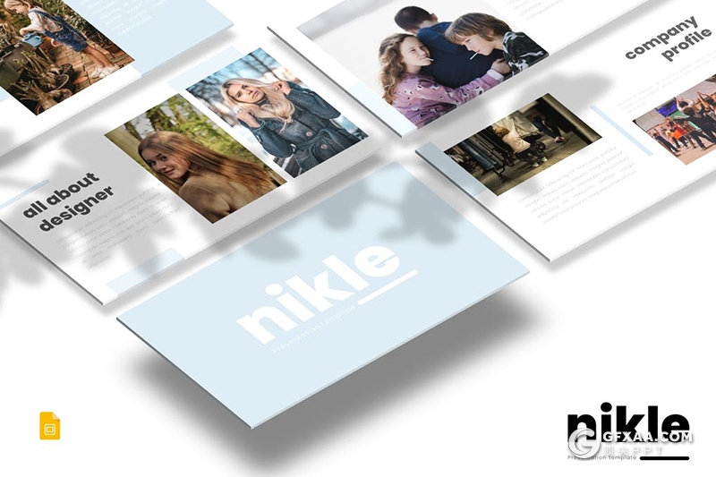 30页简约时尚风格亲子互动活动策划Google slides模板5种配色 - 顶尖PPT