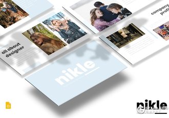 30页简约时尚风格亲子互动活动策划Google slides模板5种配色 - 顶尖PPT