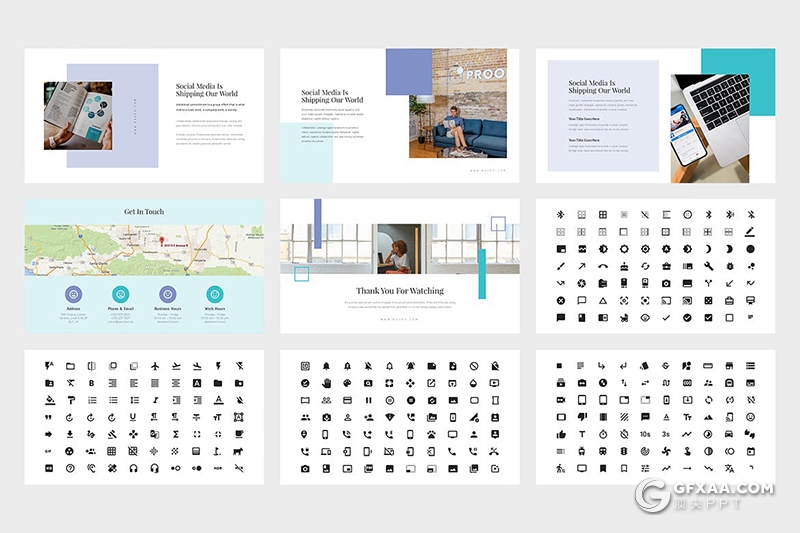 62页国外扁平化企业介绍会议项目通用PPT模板 - 顶尖PPT