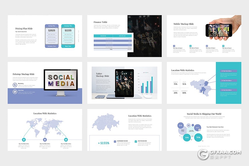 62页国外扁平化企业介绍会议项目通用PPT模板 - 顶尖PPT