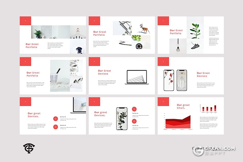 30页国外小清新唯美系列PPT模板 - 顶尖PPT