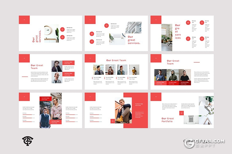 30页国外小清新唯美系列PPT模板 - 顶尖PPT