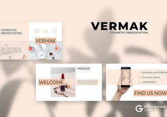 30页国外简约女性美妆行业PPT模板 - 顶尖PPT