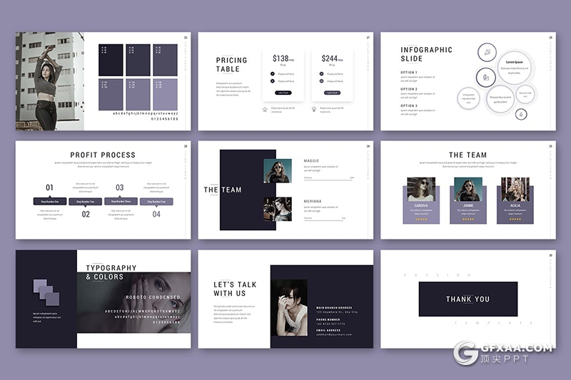 30页国外艺术摄影公司介绍案例展示keynote模板 - 顶尖PPT