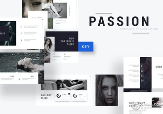 30页国外艺术摄影公司介绍案例展示keynote模板 - 顶尖PPT