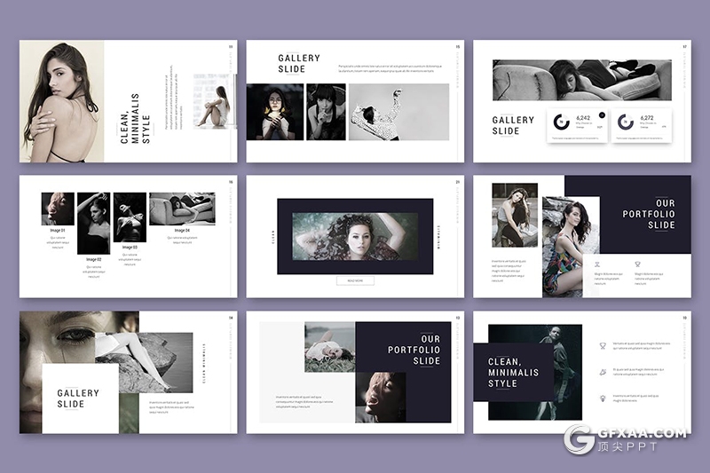 30页国外艺术摄影公司介绍案例展示keynote模板 - 顶尖PPT