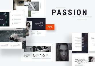 30页国外艺术摄影公司介绍案例展示PPT模板 - 顶尖PPT