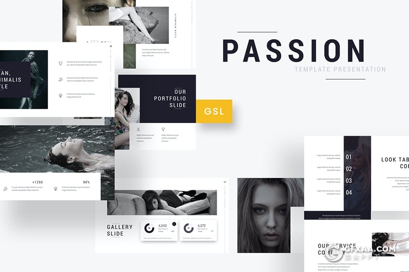 30页国外艺术摄影公司介绍案例展示Google slides模板 - 顶尖PPT