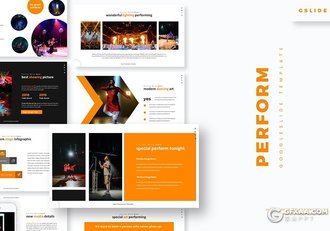 30页国外活动策划音乐演唱会Google slides模板5种配色 - 顶尖PPT