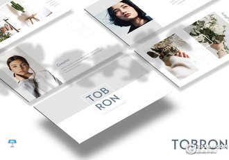 30页国外极简文艺小清新风格keynote模板 - 顶尖PPT