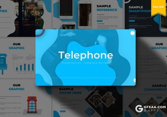 30页国外商务风格数据分析统计公共电话Google slides模板5种配色 - 顶尖PPT