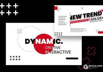 30页红色潮流杂志设计风格keynote模板 - 顶尖PPT