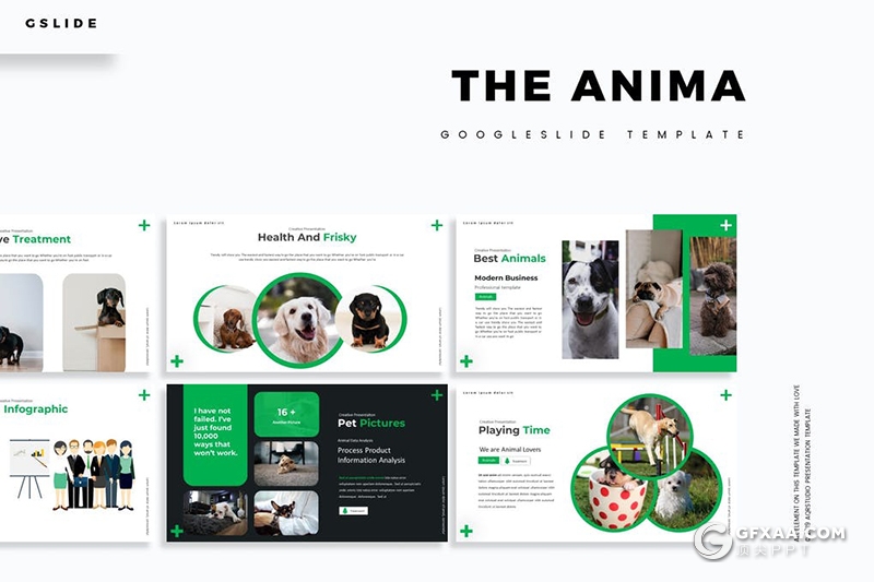 30页宠物行业数据分析调研总结报告Google slides模板5种配色 - 顶尖PPT