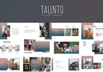 30页小清新时尚唯美文艺风格keynote模板 - 顶尖PPT