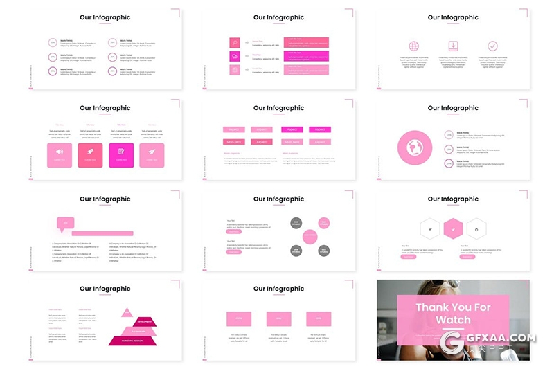 30页国外小清新风格冰淇淋种类介绍展示Google slides模板5种配色 - 顶尖PPT