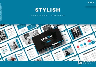 30页国外商务企业团队人员介绍通用PPT模板5种配色 - 顶尖PPT