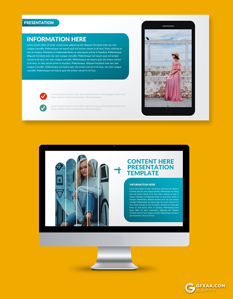 创意图片占位符国外图文简介keynote模板 - 顶尖PPT