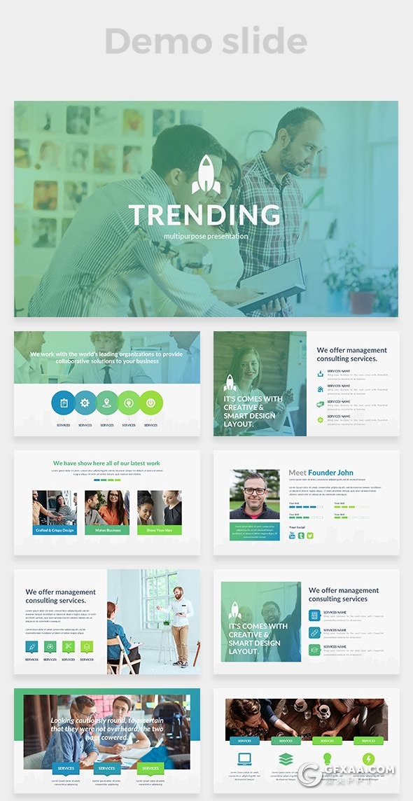 180页国外顶级商务ppt模板创意数据图形3D立体图形合集PPT模板 - 顶尖PPT