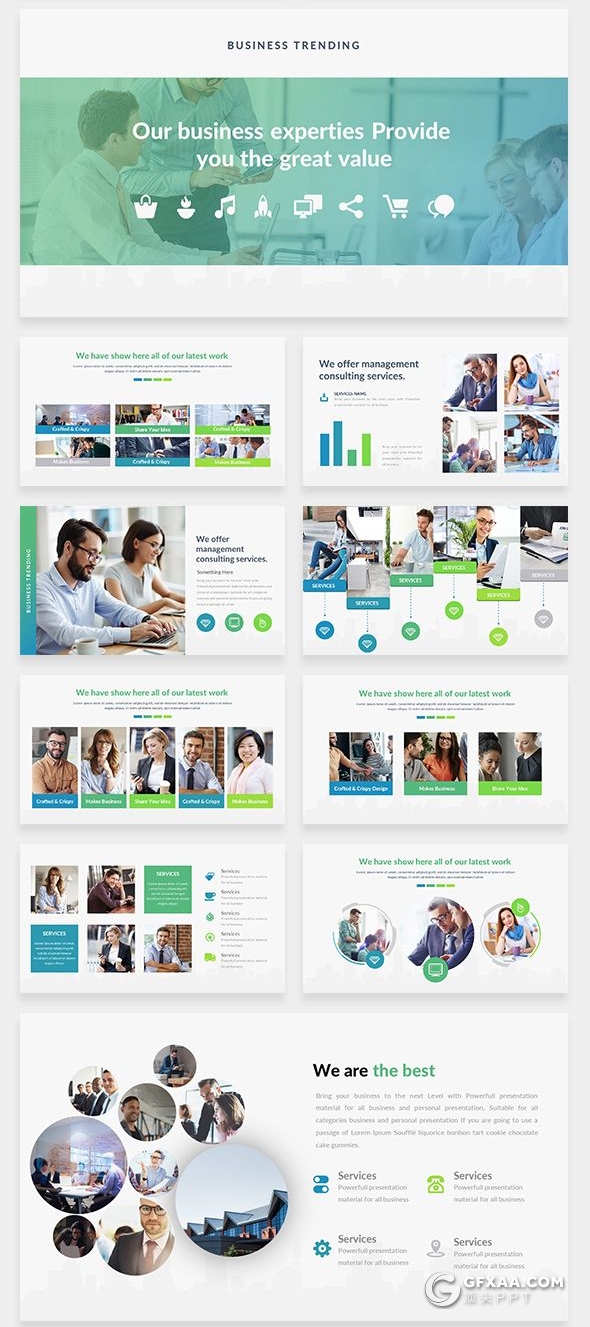 180页国外顶级商务ppt模板创意数据图形3D立体图形合集PPT模板 - 顶尖PPT