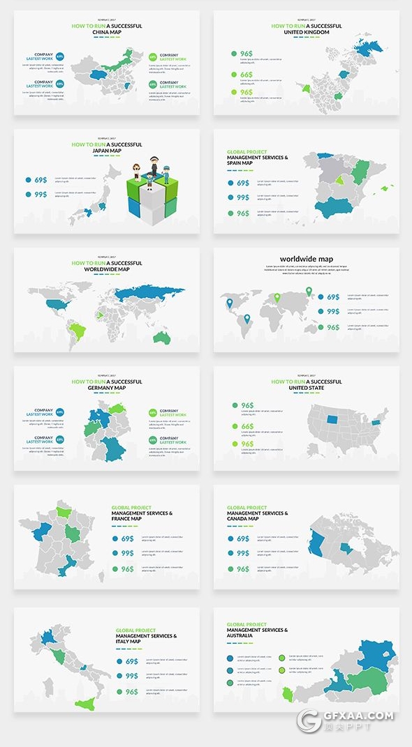 180页国外顶级商务ppt模板创意数据图形3D立体图形合集PPT模板 - 顶尖PPT
