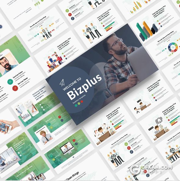 156国外顶级商务数据信息图形图表通用PPT模板 - 顶尖PPT