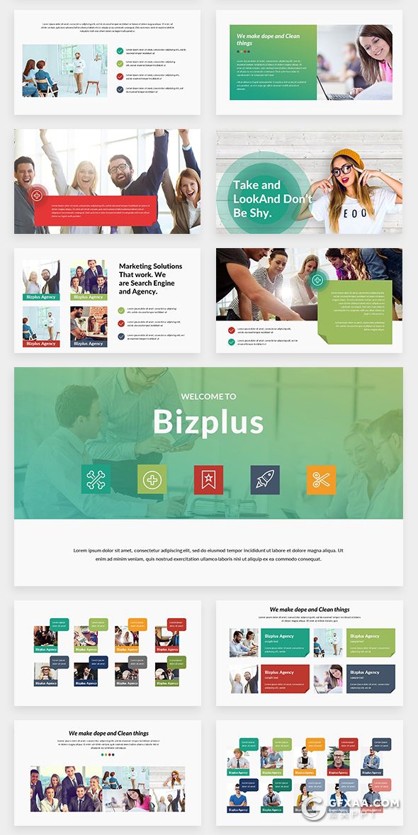 156国外顶级商务数据信息图形图表通用PPT模板 - 顶尖PPT