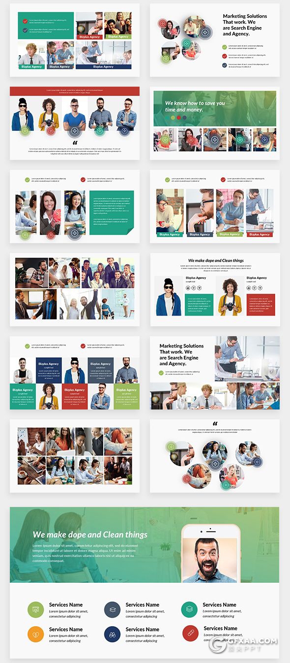 156国外顶级商务数据信息图形图表通用PPT模板 - 顶尖PPT